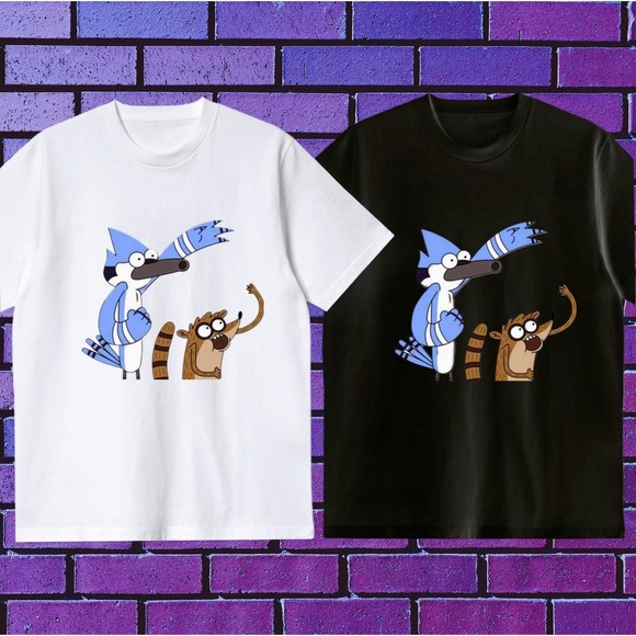 Gildan Other - Mordecai And Rigby T-shirt, Graphics Unisex T-Shirt